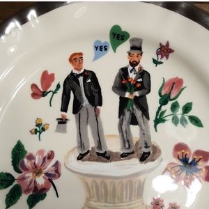 Anthropologie Natalie Lete Grooms plate